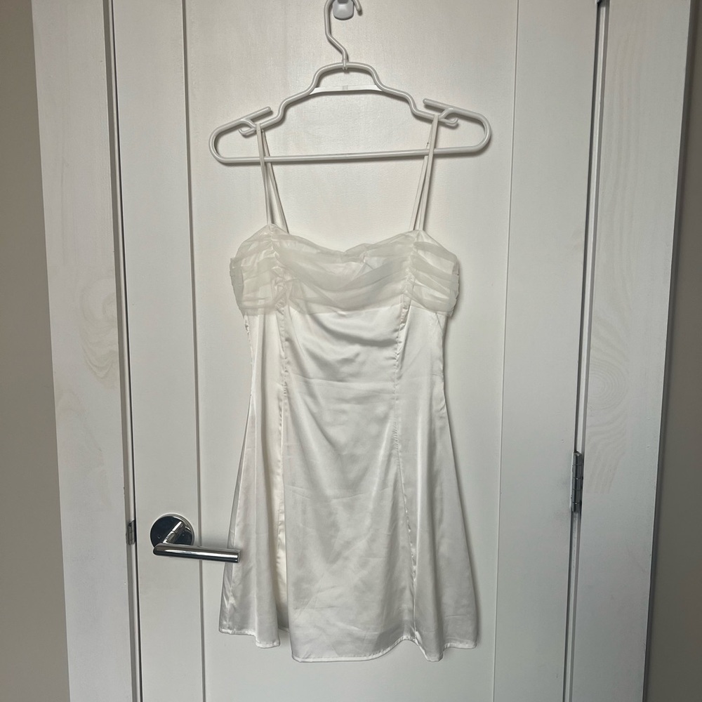 Blue Blush White Dress